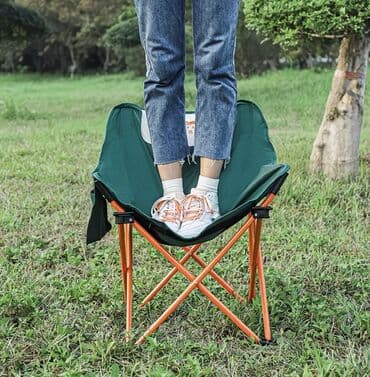 кресла массажный: Походный складной стул, Новый, Другой материал, цвет - Зеленый — 2