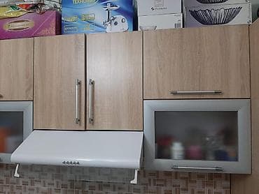 Мебельные гарнитуры: Кухонный гарнитур + газ плита + вытяжка цвет – светлый дуб длина — 3