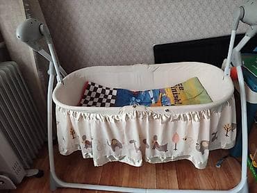 Люлька, Колыбель, Металл, цвет - Белый