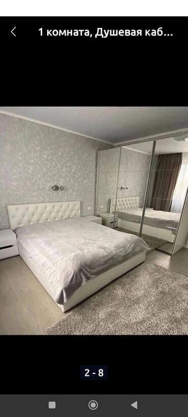 суточная квартиры бишкеке: 1 комната, Душевая кабина, Постельное белье, Кондиционер — 6