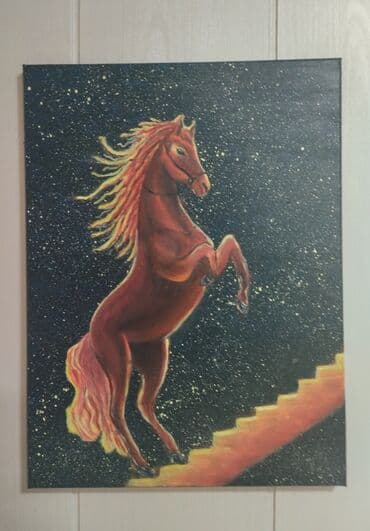 декоративные картины: Картина ручной работы.холст,акрил,паталь,лак.49см — 4