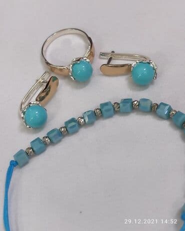 свадебные наборы ручной: Набор украшений, Проба 925, Женские, Новый — 2