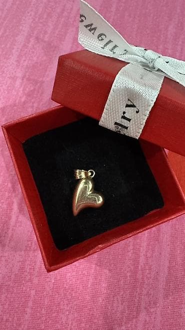кр секс: Кулон, Проба 585, Без вставки, Сердца — 1