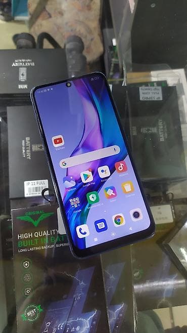 Redmi, Redmi Note 10S, Б/у, 128 ГБ, цвет - Синий, 2 SIM — 1