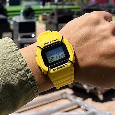 Спортивные часы часы, Casio (G-Shock), Таймер и секундомер, Водонепроницаемые, Оригинал, Мужские, Б/у