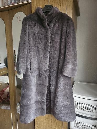 Шуба, Норка, По колено, XL