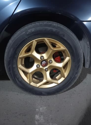 диски на ниву купить: Размер 14го 100 фит нексияга тушот Литой легкосплавный диск в золотом — 1