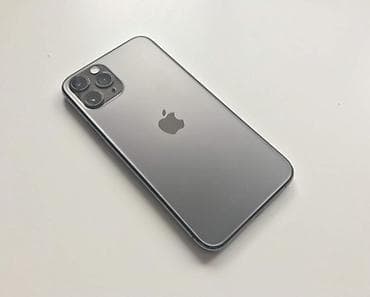 iphone 11 цена бишкек бу: IPhone 11 Pro, Колдонулган, 256 ГБ, Space Gray, Заряддоочу түзүлүш, Коргоочу айнек, Каптама, 75 % — 1