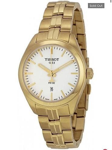 band 4: Классические часы часы, Tissot, Швейцария, Водонепроницаемые, Женские, Б/у — 1