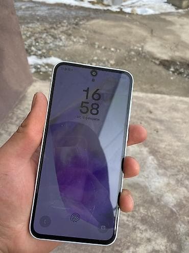телефон бушний: Samsung Galaxy A35, Б/у, 128 ГБ, цвет - Белый — 2