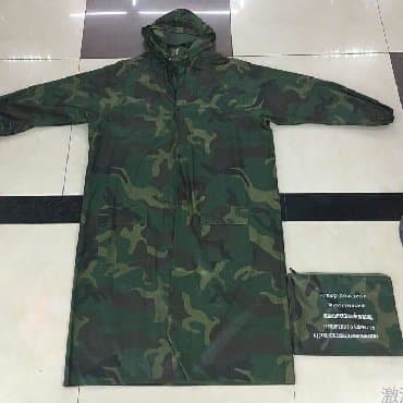 Атайын кийим: Плащ-дождевик водонепроницаемый,с капюшоном. На замочках, размер — 1