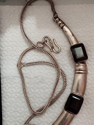 Серебряные колье: Серебряные колье, Женские, Б/у, Аметист — 5