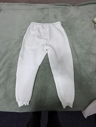 Шорталар: Торг уместен Спортивный костюм Nike (кофта + штаны), белый с серыми — 3