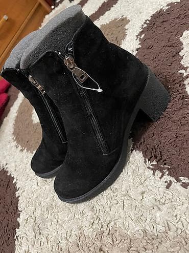 Сабо: Сапоги зимние (LION) Размер 37 Натуральная замша и мех натуральный — 1