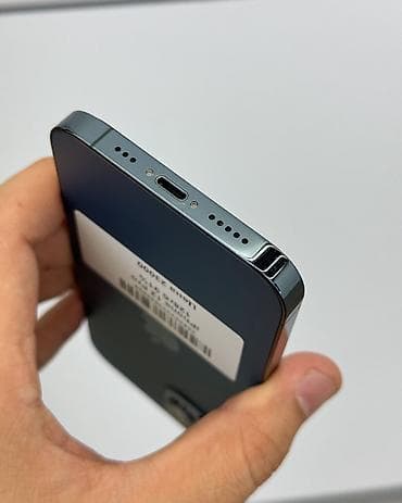 iphone телефона: IPhone 12 Pro, Б/у, 128 ГБ, Pacific Blue, Защитное стекло, Чехол, В рассрочку, 91 % — 5
