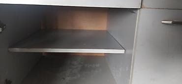 Шкафы: Шкаф-купе/распашной модуль для хранения из ЛДСП, светло-серый. - — 2