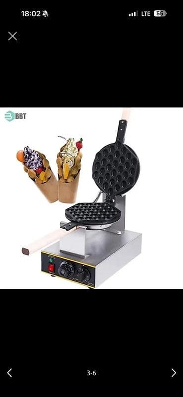 Профессиональная вафельница для egg waffles (гонконгские вафли) - — 2