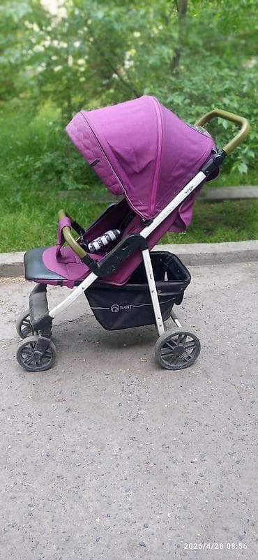 cam коляску 3в1: Прогулочная коляска RANT Vega, фиолетовая - Легкая складная рама из — 2