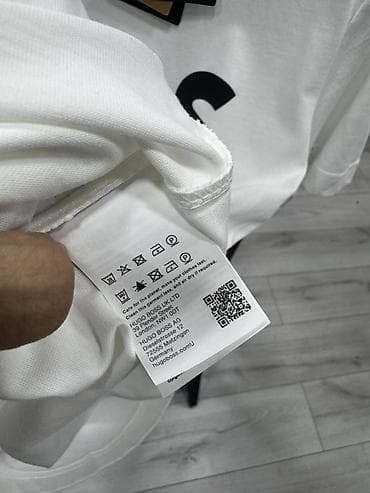 Эркектер кийими: Эркектердин футболкасы, S, M, L, Boss, Жаңы, түсү - Ак, Өзү алып кетүү — 4