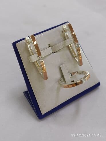 свадебные наборы ручной: Набор украшений, Проба 925, Женские, Новый — 4