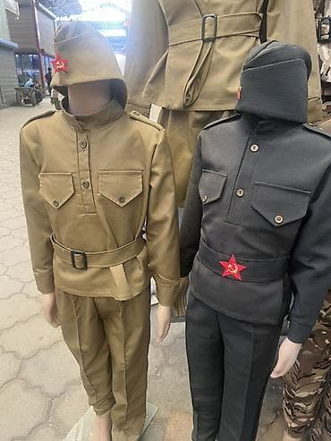 школьный гарнитур: Детские костюмы в стиле военной формы Описание: - Комплект для — 2