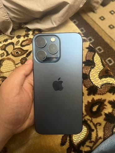 iphone xp: IPhone 15 Pro Max, Б/у, 256 ГБ, Blue Titanium, Коробка, 83 % — 1