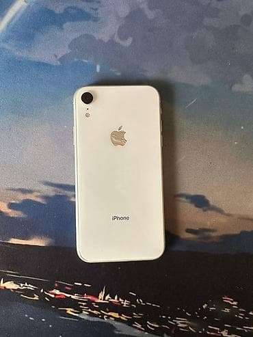 IPhone Xr, Б/у, 256 ГБ, Белый, Чехол, 79 %