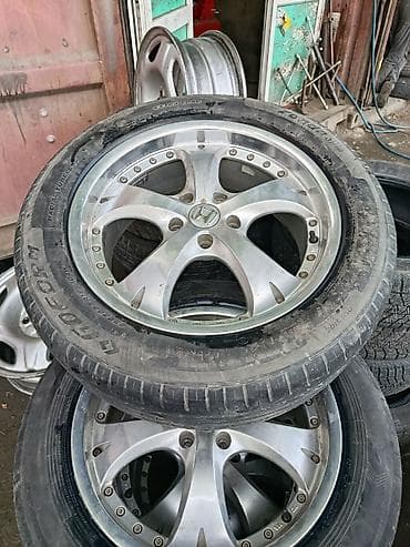 Колеса в сборе 225 / 60 / R 18, Лето, Б/у, Комплект, Легковые, Литые, отверстий - 5