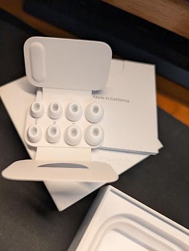 pocket 2: Беспроводные вакуумные наушники, Apple, AirPods Pro, Б/у — 3