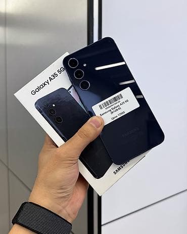 Samsung Galaxy A35 5G, Б/у, 128 ГБ, цвет - Черный, В рассрочку, 2 SIM