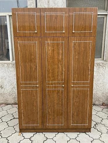 мебель сср: Шкаф для одежды, Б/у, Прямой, ЛДСП — 1