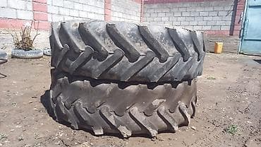 Сельскохозяйственные шины для трактора (пара) - Тип: диагональные at lalafo.kg Сельскохозяйственные шины для трактора (пара) - Тип: диагональные