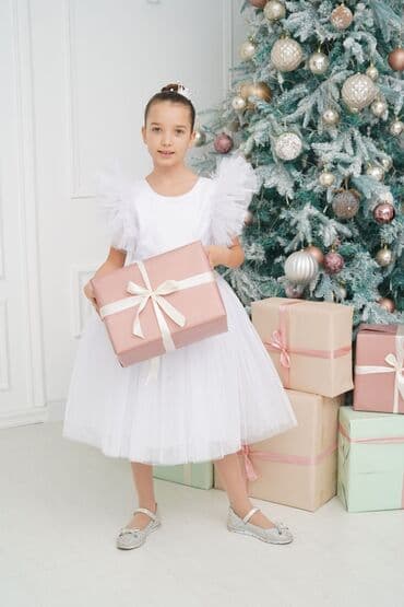 дом вещи: Детское платье, цвет - Белый, Новый — 4