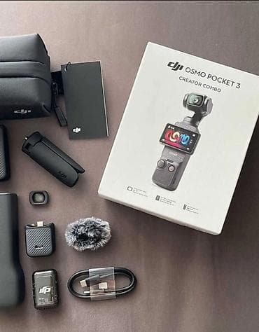 DJI Osmo Pocket 3 Creator Combo — карманная камера со стабилизатором at lalafo.kg DJI Osmo Pocket 3 Creator Combo — карманная камера со стабилизатором