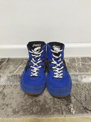 обувь асикс купить: Борцовки ASICS J902Y (борцовки/рестлинг) - Цвет: синий с черными — 1