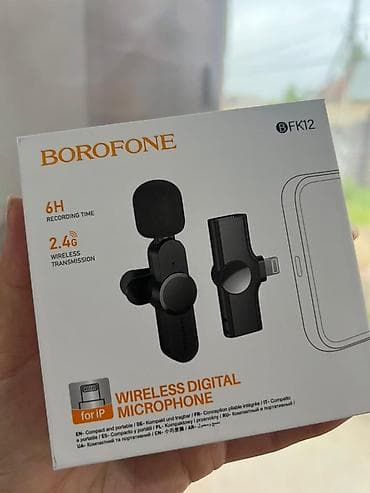Техника и электроника: Беспроводной цифровой микрофон BOROFONE BFk12 - Для устройств с — 1
