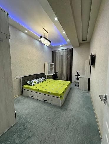 балыкчы суточная квартира: 3 комнаты, Душевая кабина, Постельное белье, Кондиционер — 3