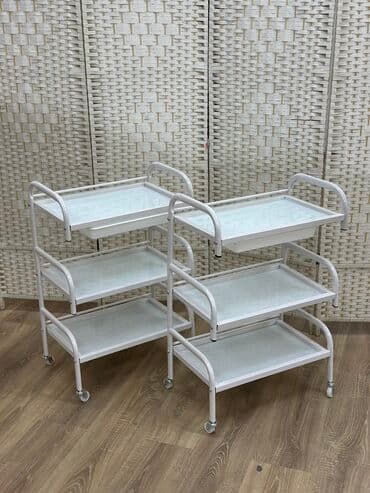 визажное кресло: Тележка-столик косметолога этажерка на колесиках Габариты Ширина — 1