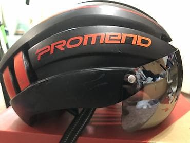 лобный фонарик: Аэродинамический велосипедный шлем PROMEND с магнитным визором — 1