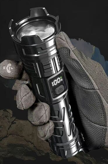 Новый Фонарик мощный и стильный Светит очень ярко, можно настроить