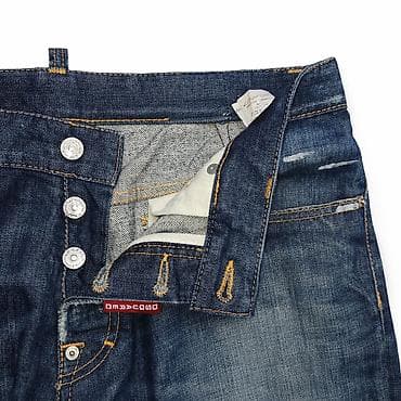 Джинсы: Мужские джинсы, L, Б/у, цвет - Синий, Самовывоз — 4