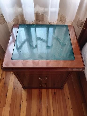 деревянный сундук: Спальный гарнитур, Б/у, Двуспальная кровать, Комод, Тумба, Дерево — 9