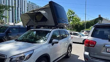авто спальник: Автомобильная палатка на крышу (рюфтоп-тент) с жёстким чехлом - Тип — 1