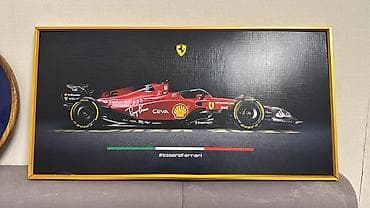 Постер Ferrari F1 в раме - Изображение болида Scuderia Ferrari в
