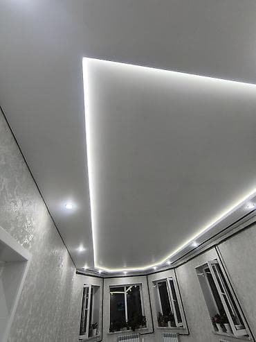 натяжной потолки: Натяжной потолок Матовое Монтаж — 4