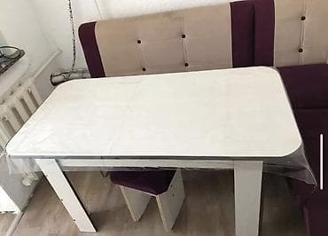 кухонный угловой стол: Кухонный стол, Прямоугольный, Нераскладной — 1