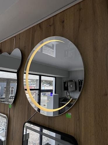зеркало для туалетного столика: Зеркала с LED‑подсветкой и сенсорным управлением - Круглое зеркало с — 9