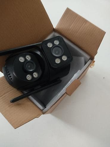 адаптер: Уличная поворотная Wi‑Fi IP‑камера наблюдения - Двойной модуль: два — 3