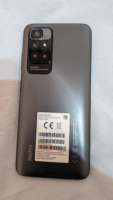 умные часы gps: Redmi, Redmi Note 10, Б/у, 128 ГБ, цвет - Серый, 2 SIM — 1