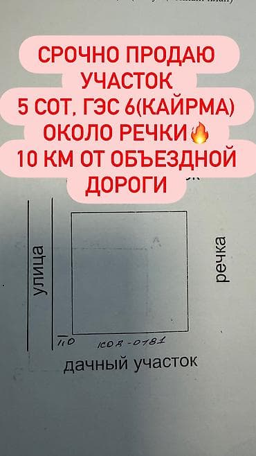 сниму квартиру в рабочем городке: 5 соток, Для сельского хозяйства — 1
